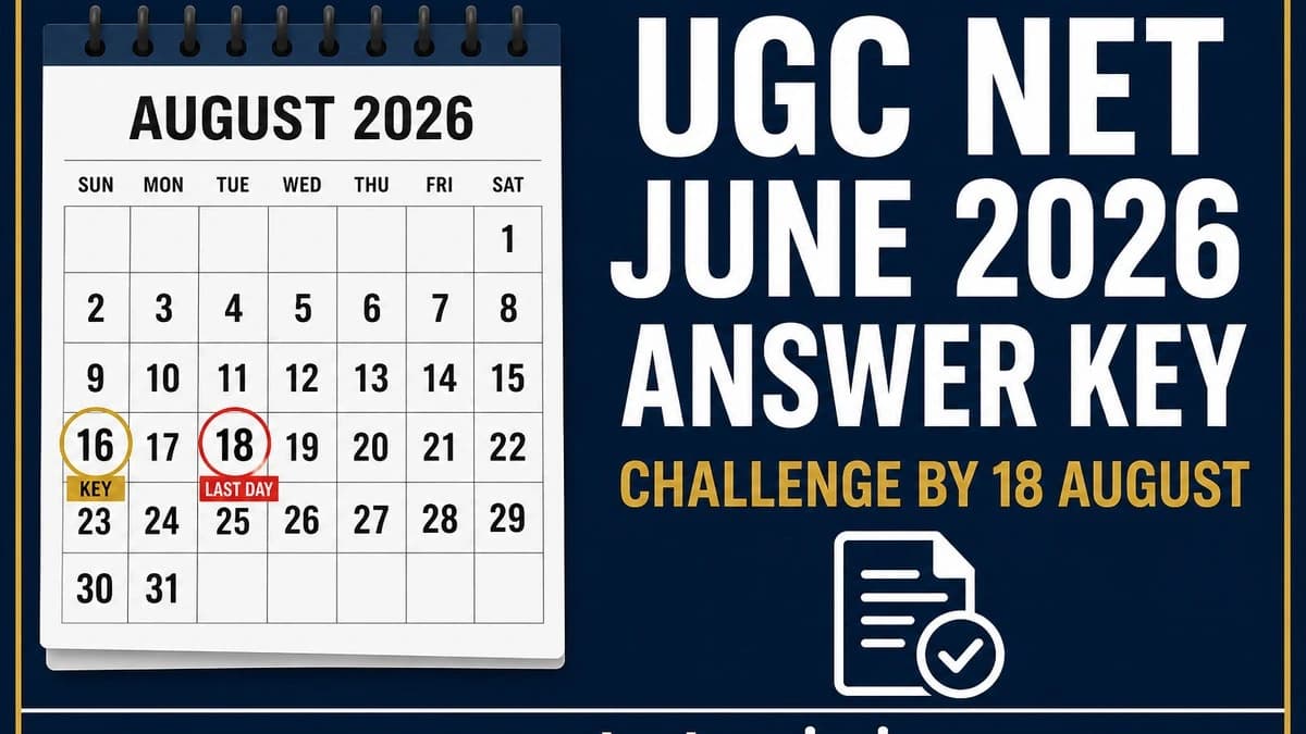 UGC NET June 2026 answer key: download and challenge by 18 August