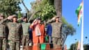 LG Manoj Sinha Unveiled 108 Feet Tricolor Pillar In Akhnoor, Paid Tribute To The Martyrs Of 1971 War