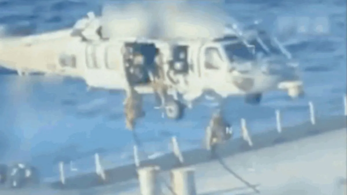 Video: Trump's Army Lands On Venezuelan Ship, Captures It Within Moments