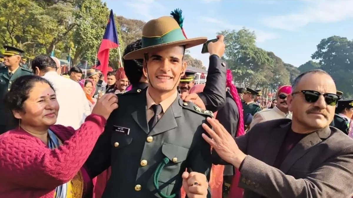 IMA POP: Sajal Sharma Of Chhatrari, Chamba Became Lieutenant In The Indian Army, A Big Achievement For The Son Of An Ordinary Family.