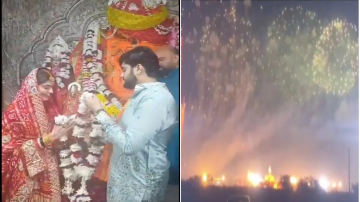 Royal Wedding Of MLA Golu Shukla's Son In Headlines In Indore... 70 Lakh Fireworks, Garland In The Sanctum Sanctorum Of Khajrana Ganesh Temple.