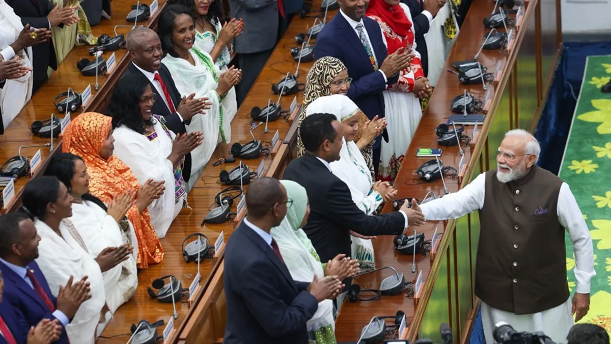 'Thank You For Your Trust', PM Modi Gets Standing Ovation In Ethiopia