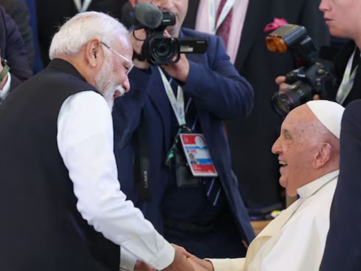 Kerala Congress apologized on the disputed post: Pope-Modi wrote on the meeting- finally Christian religious leader met God